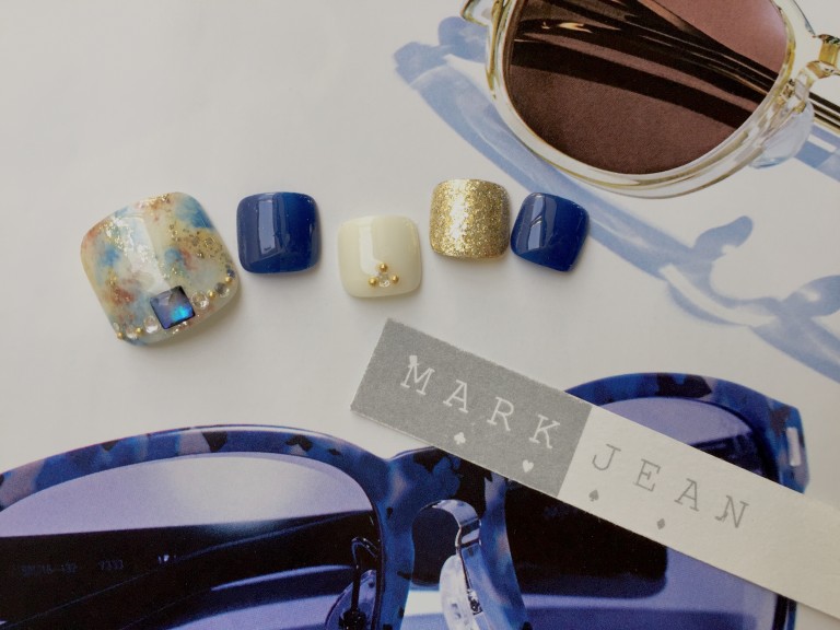 クール系*ネイル*タイダイ