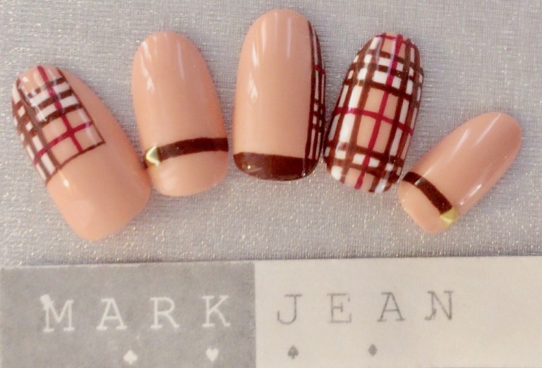 大人ベージュチェック