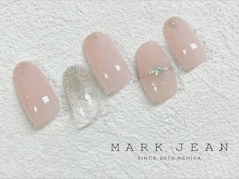 冬 リング オフィス ネイル