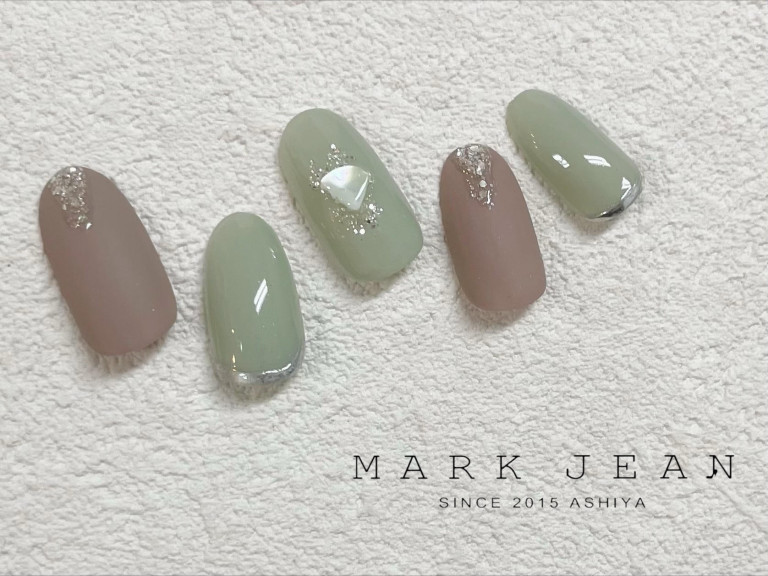 春　マット　シェル　ネイル