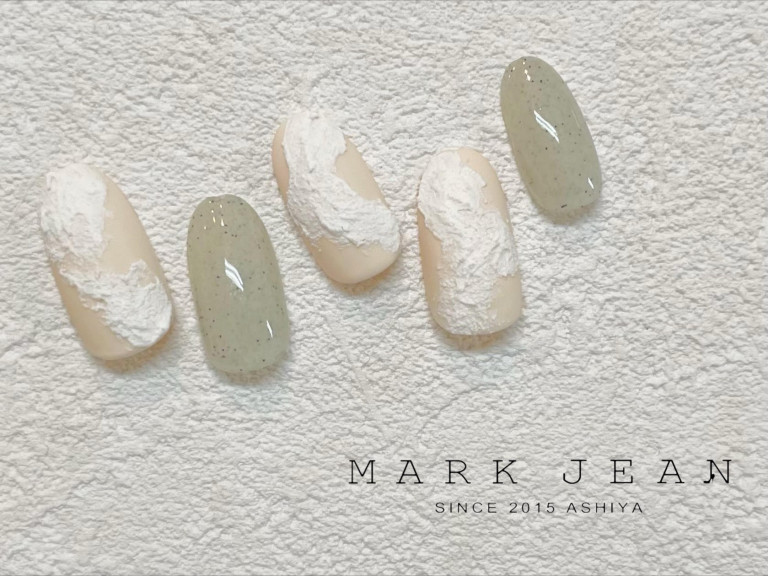 春　サンディジェル　アート　ネイル