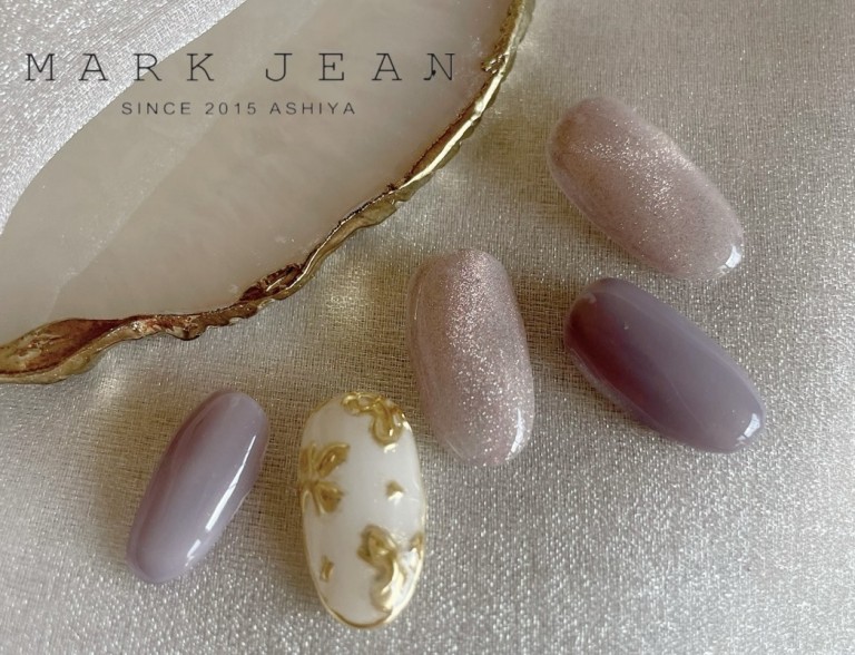 春　マグネット　フラワー　ネイル