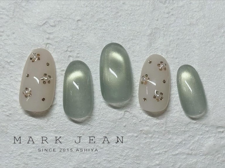 フラワー マグネット ビー玉